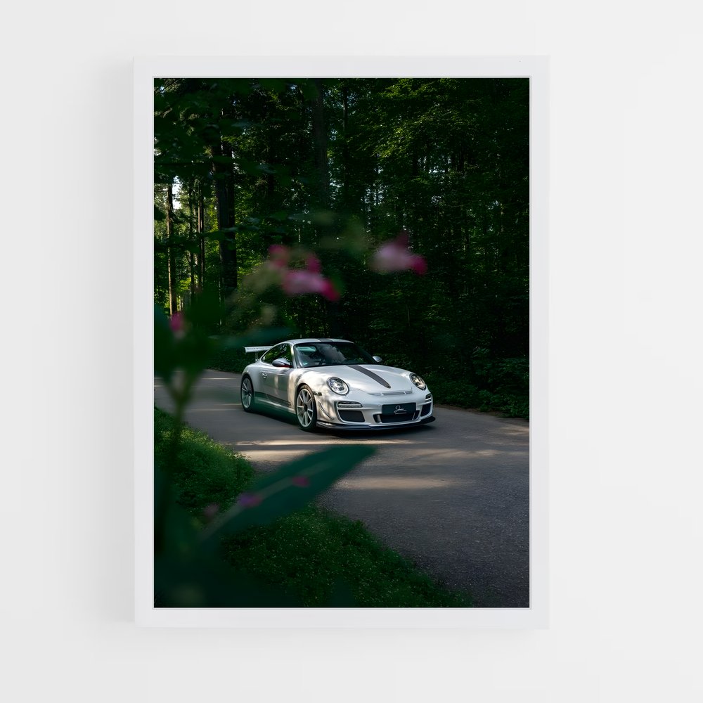 Poster Forêt Sportive – affiche Porsche (vue 3)